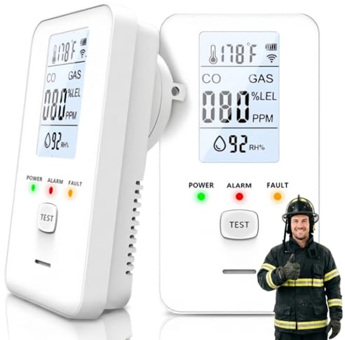 2026 Steadfast Haven Pro 4-in-1 Detector, with HD Digital Display - Protect Your Home with Haven, Easy Setup, Plug Play, Energy-Efficient Design, for Home, Rv, Hotel (1PCS)