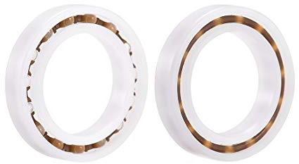 sourcing map 6803 Plastic Bearings 17x26x5mm Glass Ball Nylon Cage 2pcs