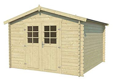 Blooma Abri de Jardin Bois, 8,2 m² ép.28 mm