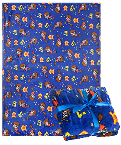 Harry Potter Decke, Hogwarts Decke, Quidditch Design, Kuscheldecke Schlafsofa Decke, Warmes Weiches Fleecedecke, Geschenk, 120 x 160 cm