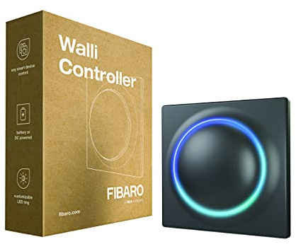FIBARO Walli Controller/Z-Wave Plus Aufputz-Batteriebetriebene Fernbedienung, Anthracite, FGWCEU-201-8, FGWCEU-201-1-8