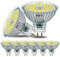 DEIFUA Bombillas Led GU5.3 Blanco frio 6000K 700 lúmenes 6.5W Equivalente a 60W MR16 Halógeno, Paquete de 6, AC/DC 12V Sin centelleo, Lámpara reflectora Haz ancho de 120°, No regulable
