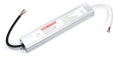 BRIMETI Transformateur 220V 12V LED Driver 100W Etanche IP67 Extérieur Transfo 8,3A Adaptateur Alimentation,220V AC à 12V DC Convertisseur,d'alimentation Basse Tension Transfo LED de Tension Constante