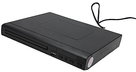 Mini Lecteur DVD, Lecteur CD Vidéo télécommandé 110-240V intégré PAL NTSC USB 2.0 Plug and Play pour la Télévision à Domicile (Prise UE)