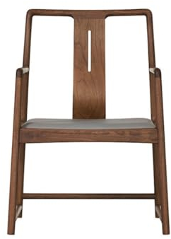 EDWAL Lounge-Sessel Gepolsterter Esszimmerstuhl aus massivem Holz, großer Sitz, Arbeitsstuhl, Lesestuhl mit Armlehnen, Maße: 24 Zoll Schlafzimmerstuhl
