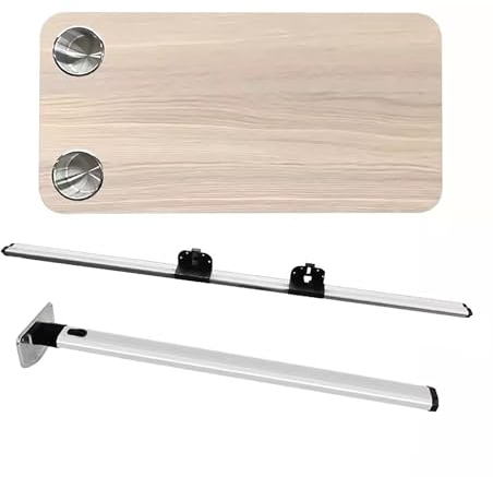 JCSRYD Wohnmobil Tisch Klappbarer Wohnmobil Tisch, Wohnmobil Möbel, Abnehmbarer Tisch und Klappbein und Schieber Set, Geeignet für Camping Wohnmobile (Color : Wood Grain C)