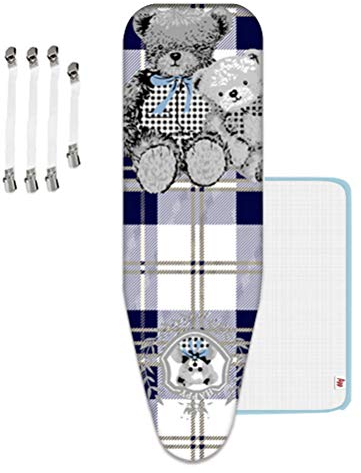 ZJBKX Bügelbrettbezug Verdickt Baumwolle, Geeignet für 130-144 x 40-52cm Bügelbrett mit Bügeltuch Bügelbrettbezüge