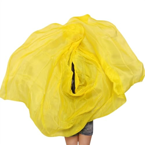 Bauchtanz Schleier Bauchtanz-Seidenschleier, Farbverlaufsschal, Performance-Schal, handgefertigt, natürliche echte Seide, handgeworfen, for Erwachsene und Frauen. Bauchtanz Schleier Halbrund ( Color :
