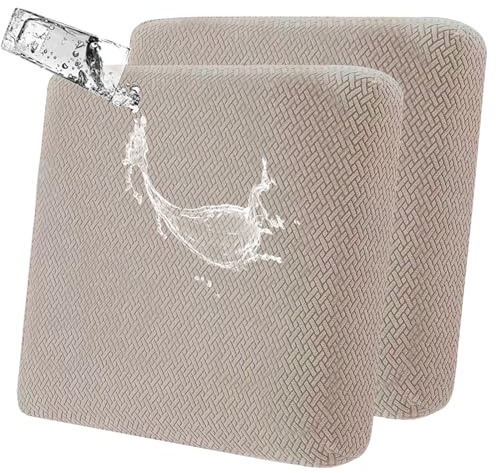 Copridivano Elasticizzato Antiscivolo: Copridivano Impermeabile A 2 Posti, Copri Cuscino Del Divano Esterno Ultra Elastico Aggiungi Spessore, Protezione Mobile Lavabile Amichevole Per Animali (Khaki)
