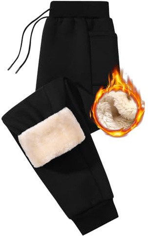 PASUDA Pantalon Chandal Hombre Invierno Pantalón Jogger de Forro Polar Hombre Sherpa Termico Casual Pantalones Jogging Cintura Elástica Pantalon Deporte Largos con Cordón y Bolsillos (Negro, XXL)