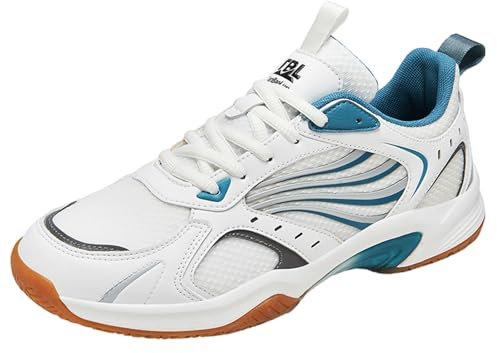 Leichtrit Chaussures De Tennis De Table,Chaussures De Badminton,Chaussures De Tennis Homme Respirant LéGer Chaussures De Sport en Salle Chaussures De Badminton Homme AntidéRapante pour D'IntéRieur