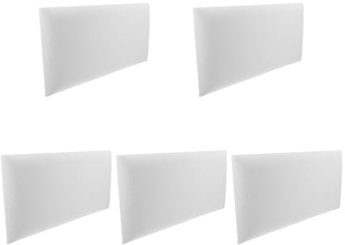 BESTonZON 5 unidades bolsa suave anticolisión almohadilla de protección pared dormitorio infantil acolchado almohadilla adhesivo estera de pared decoración hogar PVC blanco