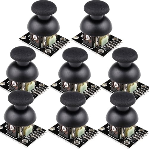GERUI Lot de 8 modules joystick KY-023 compatibles avec Arduino, panneau de capteur de jeu Rocker XY pour Arduino (4 x 2,6 x 3,2 cm)