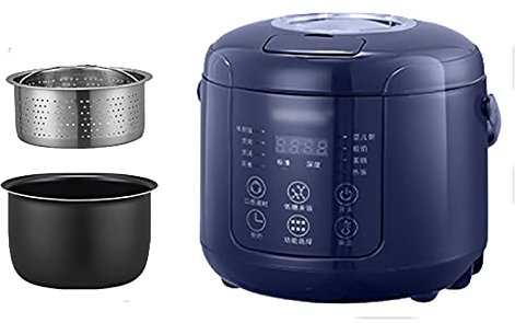 Cuiseur à Riz Domestique à Faible teneur Sucre Cuiseur à Riz Multifonctionnel Domestique à Faible teneur Sucre, Soupe Riz séparée, Doublure intérieure antiadhésive pour 1 à 2 Personnes