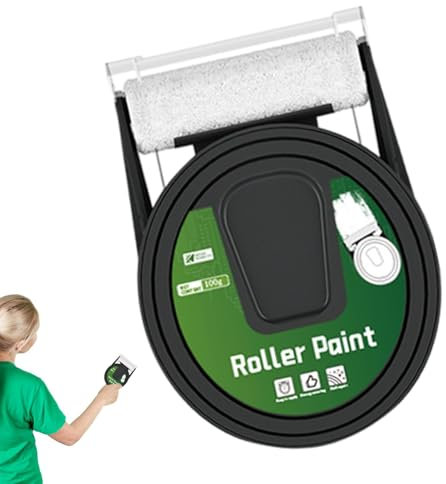 Teksome Wandreparatur-Farbroller, Wandreparatur-Pastenroller, Wandspachtelrolle, kleine Rolle, Fleckenentferner, Wandausbesserungspinsel, Wandfarbroller, Latexfarbe, weißer Walzenpinsel,