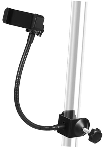 ifundom Supporto Cellulare Rotante Per Asta Microfono Morsetto Metallico Regolabile Con Braccio Da Clip Sicura Per Telefoni e Tablet Leggero e Compatto Per Performance e Registrazioni