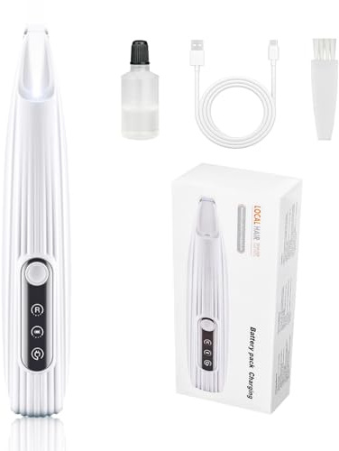 SZMDLX Cat Clippers Kit, Electric Dog Grooming Scissors with LED Light, IPX4 Waterproof Cat Clippers Visualize Battery Level Paw Trimmer for Small Pet Eyes, Cheeks, Claws, Ears