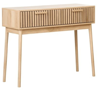 Konsolbord 2 Lådor MDF Tall Trä Ben Ljust Trä Skandinavisk Lynwood