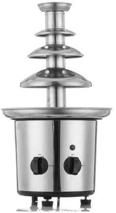 KELUNIS Stainless Steel Chocolate Fountain Home Chocolate Fountain Four layer structure for Melts Cheese Candy Chocolate,4 layers