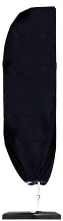 Funda Sombrilla Jardín Cubiertas negras del parasol del mercado de la prenda impermeable del patio del paraguas 210D con las cubiertas al aire libre de los paraguas de la cremallera Para Sombrilla De