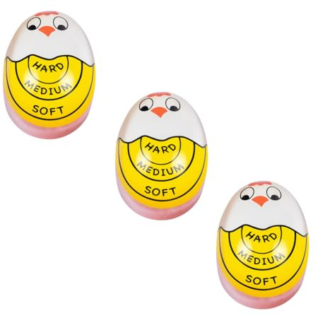 MarsHopper Egg Boiling Timer 3-Pack – Color-Changing in-Water Indicator for Soft, Medium & Hard Eggs