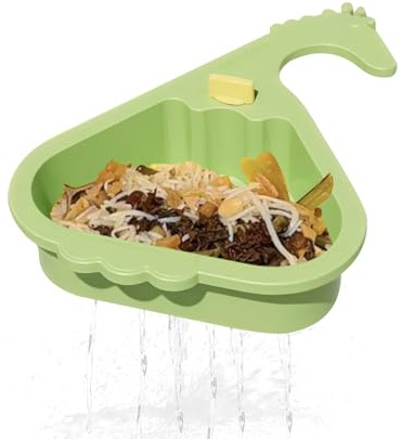 Kitchen Basket - Food Strainer for Catching Food Scraps | with Giraffe Shaped Decorative Design, Easy to Clean Waste Collector for Dormitory Hotel Restaurant Apartment Rental Use