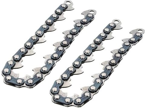 Genérico Accesorios for desbrozadora, 2 Piezas de Hilo de Corte de Cadena de Metal for Cabezal de desbrozadora