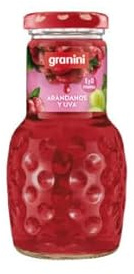 Succo di mirtillo rosso, bevanda alla frutta, bottiglia di vetro. 200 ml x 24 bottiglie