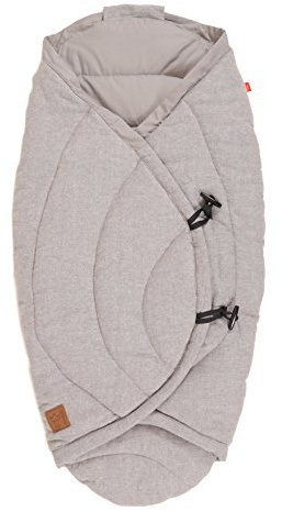 Kaiser 6536873 Sommer Einschlagdecke Carl Melange Fb. Light Grey Melange Perfekt für warme Tage geeignet 0-12 Monate