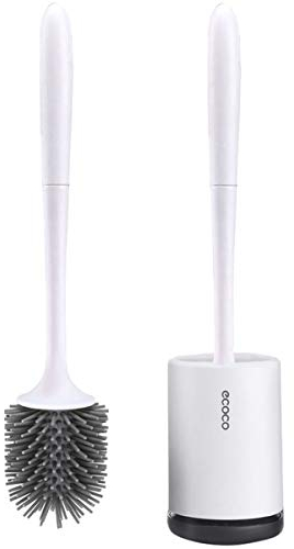 YOUDO Brosse de Toilette avec Support - Brosse WC Moderne avec Support – Balayette WC de Haute Qualité - Design Moderne pour Brosse de Toilette - Type de Touché
