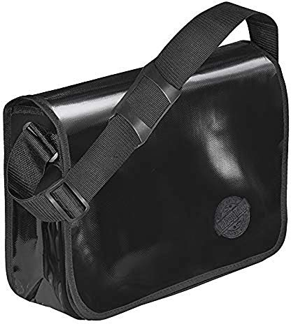 VELOFLEX 7000380 - Umhängetasche Velocolor, aus LKW-Plane, mit Handyfach, 2 Stiftfächern und Einsteckfach, schwarz, 1 Stück