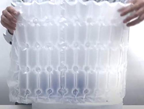Máquina de colchón de aire lleno de plástico de burbujas Empaque de aire biodegradable Material de HDPE Bolsas de plástico Almohadas de aire Película vacía Película de colchón de aire (1 rollo)