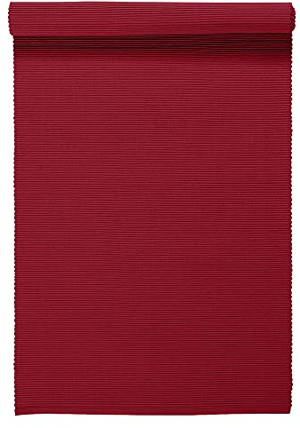 LINUM UNI Löpare 45x150 cm, 100% Bomull, Maskintvätt, Röd