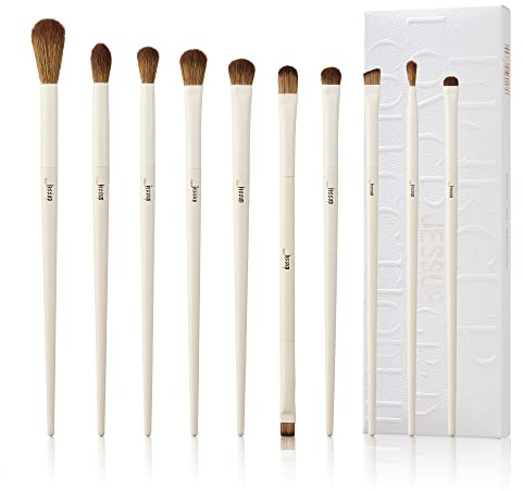 Jessup Pinselset Augenpinsel Lidschattenpinsel Set Augen Make Up Pinsel Set Professional 10 Stück Makeup Pinsel Schminkpinsel Kosmetikpinsel Set Eyeliner Pinsel Eye Brushes Set T330