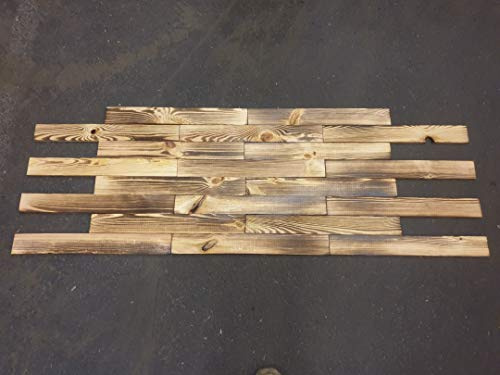 Kistenkolli Altes Land 10 Stück Neue geflammte Holz-bretter- Deko-Bastel-Holz aus Nadelholz Schnittholz Holzbretter Kistenbretter (50 x 6,5cm)