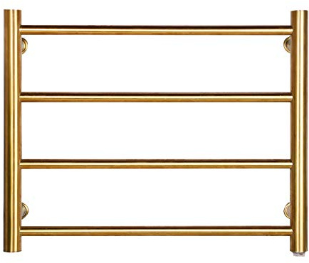 48W Portasciugamani adesivo bagno Basso Consumo Antracite Impermeabile Radiatore Scaldasalviette Elettrico da Parete Multifunzione Acciaio inossidabile Termoarredo Asciugabiancheria 4 Bars