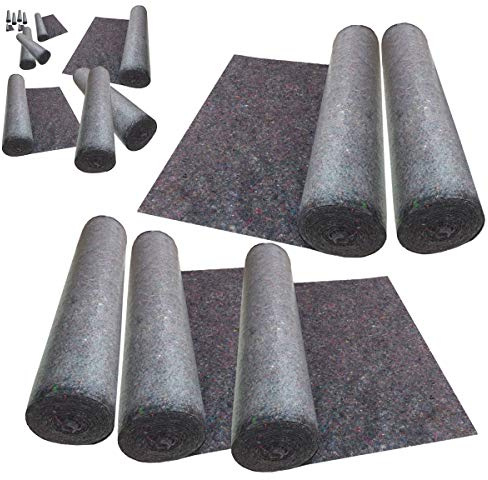 50m² Abdeckvlies Malervlies 1m x 50m Vlies Schutzvlies Malerabdeckvlies Rolle PE-Folie rutschfest Bohrfux