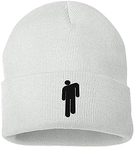 JFAN Unisex hiphop stickad mössa utomhus vinter varma mössor hätta keps herr skallar mössor för fans en storlek, Vitt, one size