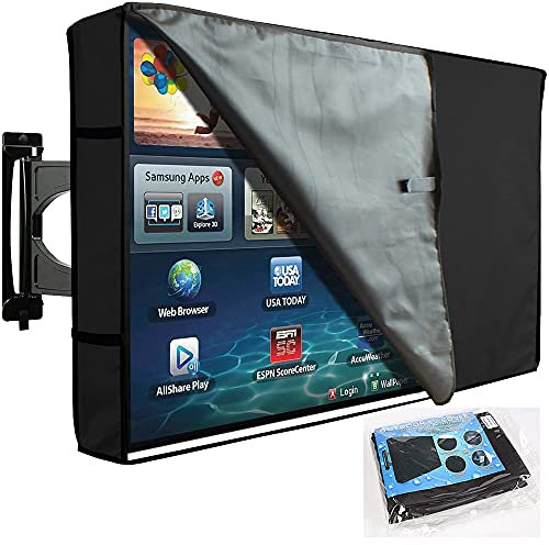 BOSKING Funda de TV para exteriores de 40 a 42 pulgadas con protector de pantalla frontal transparente resistente al agua y al polvo para televisores LCD LED de plasma (40-42 pulgadas)