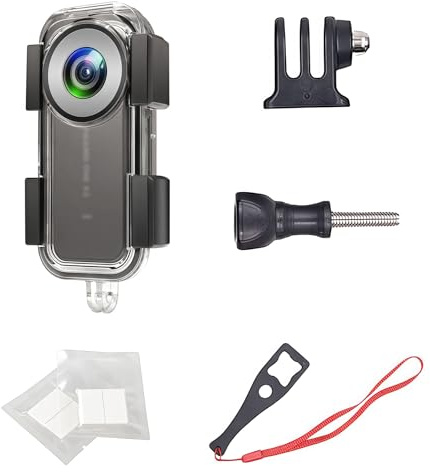 Custodia impermeabile per fotocamera Insta 360 One X2, custodia protettiva subacquea fino a 30 m con accessori per staffa