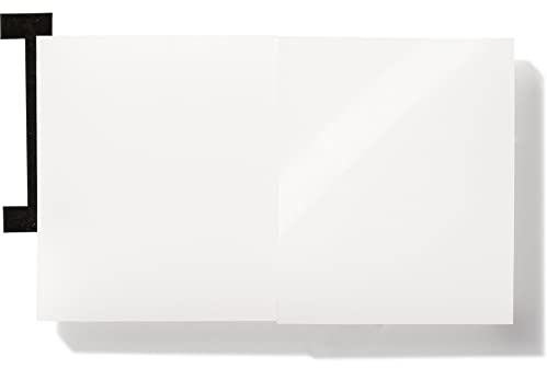 PLEXIGLAS® Satinice SC, 3 mm dick, 12 x 25 cm, Milchig-Weiß (WH02SC) | Einseitig satinierte Acrylglasplatte; gut geeignet für Lichtobjekte, Modellbau, Displays und Zuschnitte