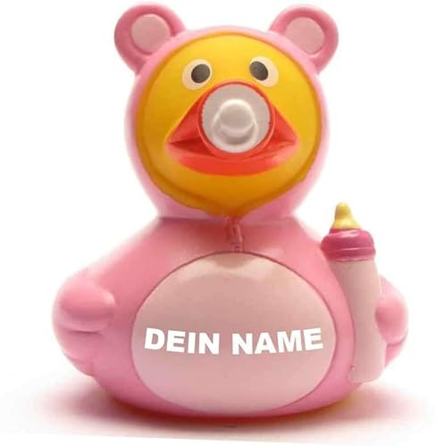 Badeente - personalisierbar (Baby Mädchen Ente)