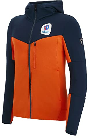 Macron RWC 2023 Rugby World Cup 3D Full Zip Hoody (Navy)