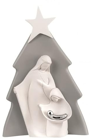 Bongelli Preziosi Geburt Heilige Familie Krippe Moderne Baum 15cm Grau