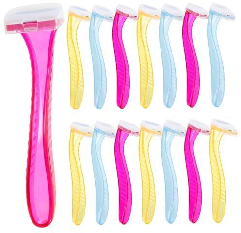 FRCOLOR 15piezas Afeitadora Corporal Para Mujer Unidades Depiladora Manual Recortadora De De Inoxidable Afeitadora Portátil De Afeitar Para Damas