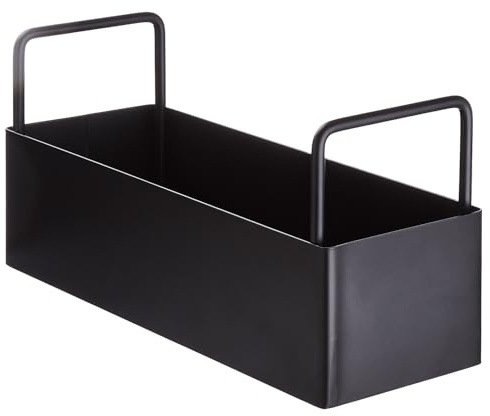 BUTLERS Küchenorganizer Metall - SIDELINE - mit Griffen | Farbe Schwarz - Küchen-Ordnungssystem für Kochlöffel & Gewürze - Pulverbeschichteter Organizer