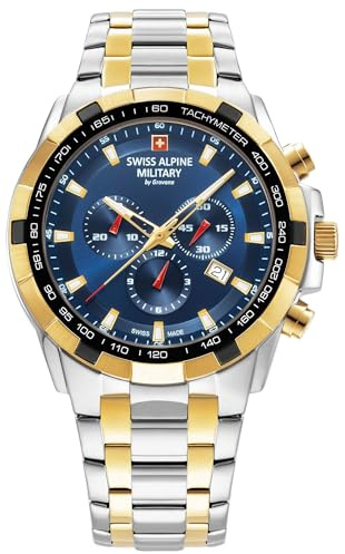 Swiss Alpine Military Herren Uhr Chrono 7043.9145SAM Edelstahl