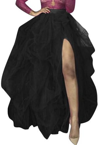 GFPGNDFHG Damen Kostüm Tüllrock Strickkleid 50er Karneval Tütü Rote Kleider Tüll Schwarz Bauchtanz Hüfttuch