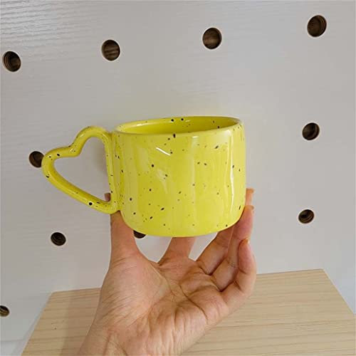 Taza Coreana INS de cerámica con Puntos de Tinta y Salpicaduras, Tazas de café heladas, Taza de té de la Leche, Taza de Oficina, Taza para Parejas