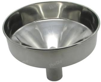 ZBORAVPIX Embudo， Embudo de tolva de Acero Inoxidable Grande, diámetro 19cm, 20cm, 24cm, Embudo de Acero(B)